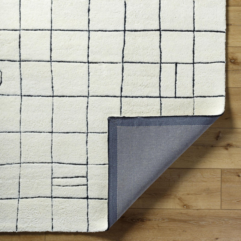 Portobello Hand Tufted Wool Area Rug, Rectangle 5' x 7'6"