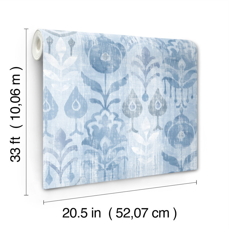 Pavord Floral Wallpaper Double Roll, Blue