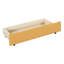Lit de jour à 2 tiroirs en tissu de lin jaune, sans sommier, support solide avec compartiments, base stable-1212365566