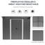 Artavious 8.5 ft. W x 6 ft. D Metal Flat Tool Shed