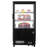 Commercial Countertop Pastry Display Refrigerator - 2.0 Cu Ft Bakery Showcase with LED Lighting, Air Cooling System, Rear Sliding Doors, Adjustable Shelves for Cake, Dessert, Cafe, Restaurant