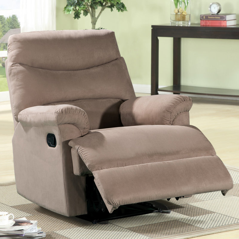 Schall Upholstered Recliner, Light Brown