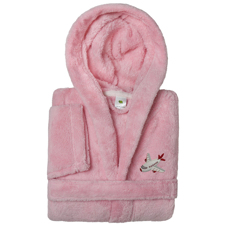 Peignoir 100% polyester Linum Kids, S, Rose