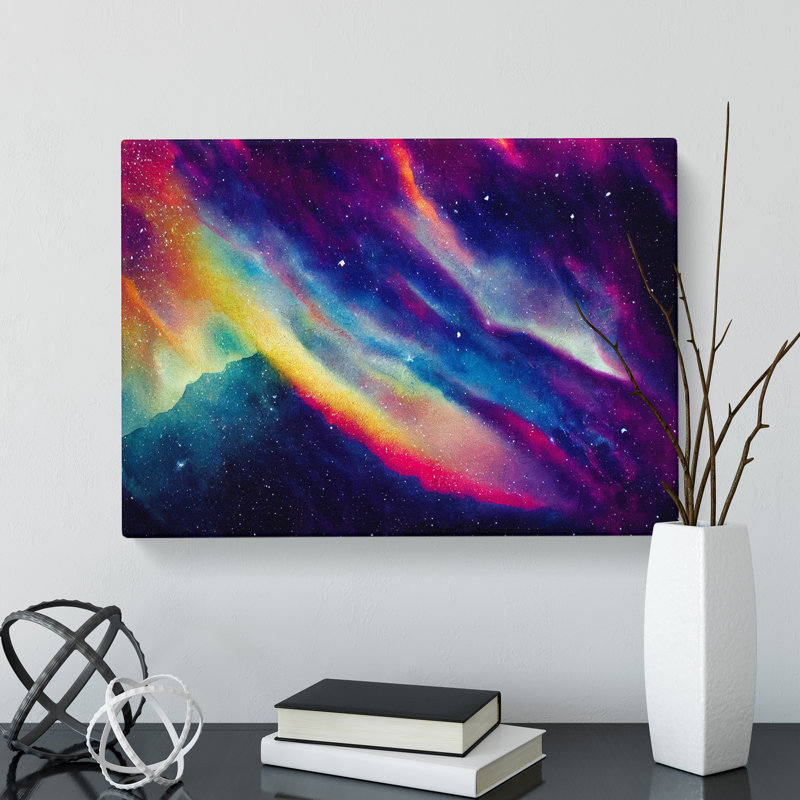 Neon Galaxy Vol.5 - Wrapped Canvas Print, 35cm H x 50cm W x 3cm D