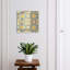 Key box, Opens to the right, 30x30x5, Black, A colorful composition with geometric patterns, 