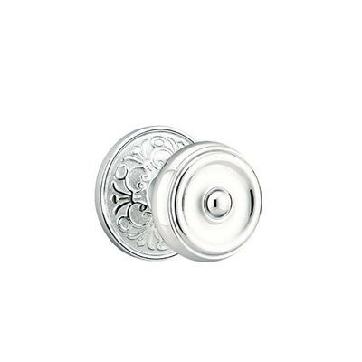 Ensemble de boutons de passage Emtek avec rosette Lancaster et bouton Waverly