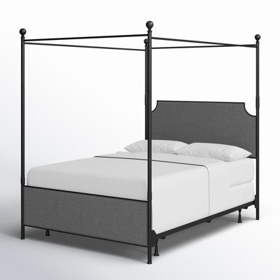 Aasif Upholstered Metal Canopy Bed