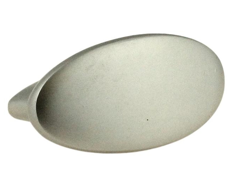 (Paquet de 5) Poignées ovales 1-5 / 8 pouces chrome mat