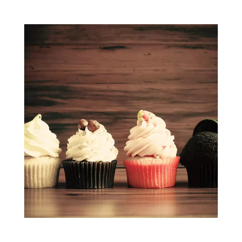 Autumn Cupcakes 1 Piece Wrapped Canvas Painting, 93.98 cm H x 93.98 cm W x 3.175 cm D