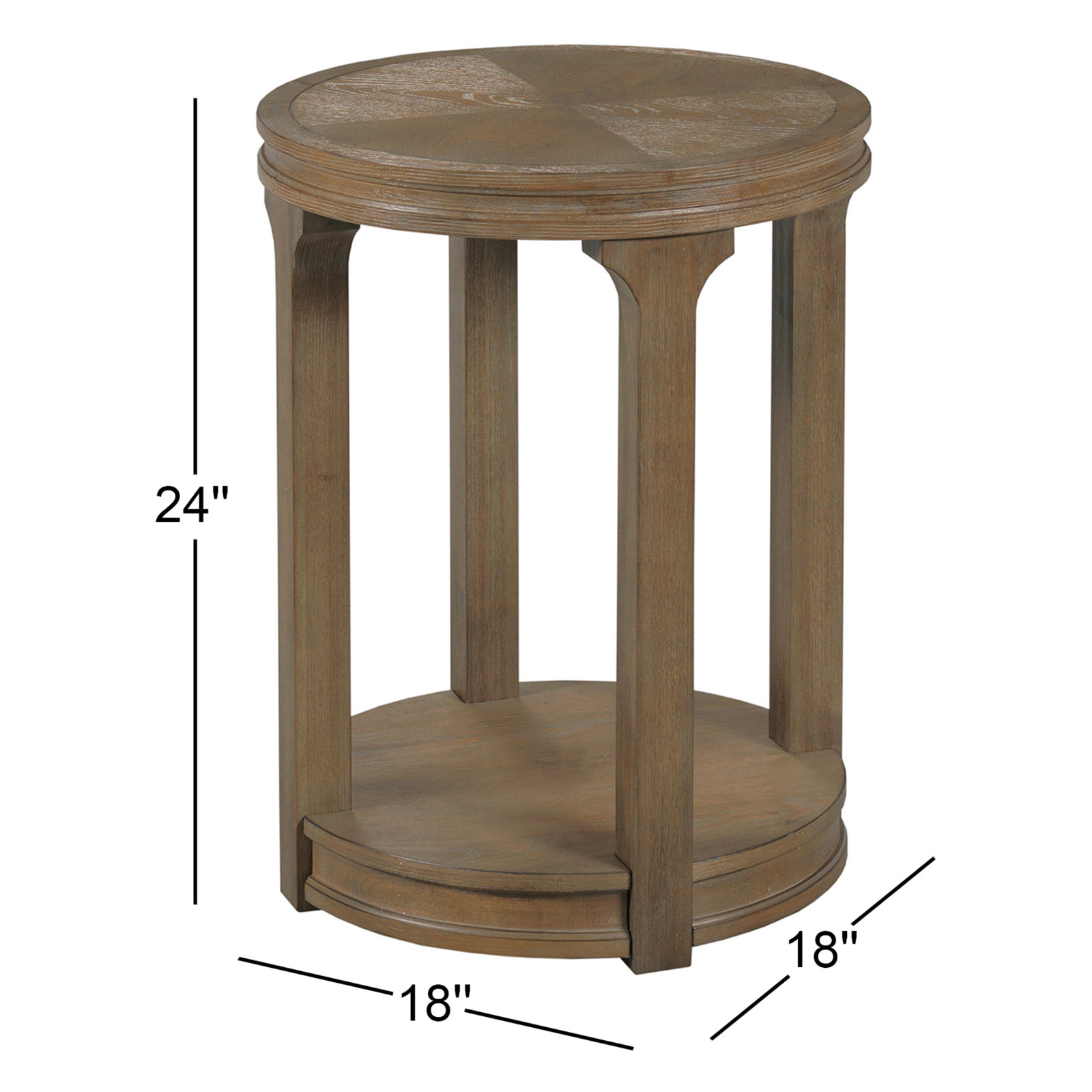 Abernathy 22" End Table, 24" H x 18" W x 18" D