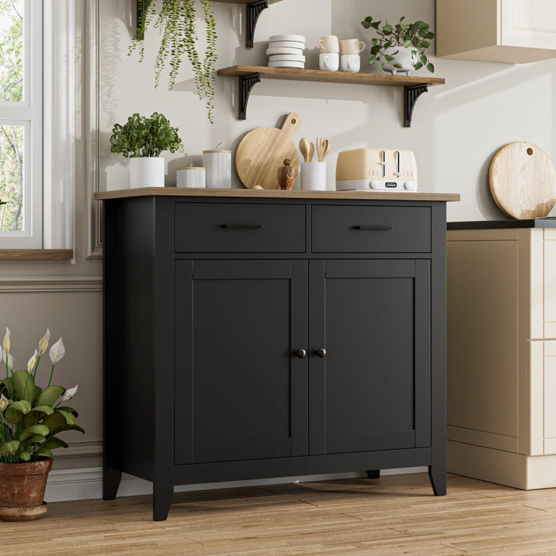 Buffet Modern Farmhouse, Noir, noir, noir, noir