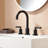 Modern Textured Bathroom Sink Faucet – Luxury Widespread 3-Hole Design, Diamond-Cut Handles, Matte Black Or PVD Brushed Gold, Silicone Brass-114614358