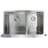 Diamond 35.88'' L Double Bowl Stainless Steel Kitchen Sink