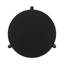 Table basse ronde en bois, noire