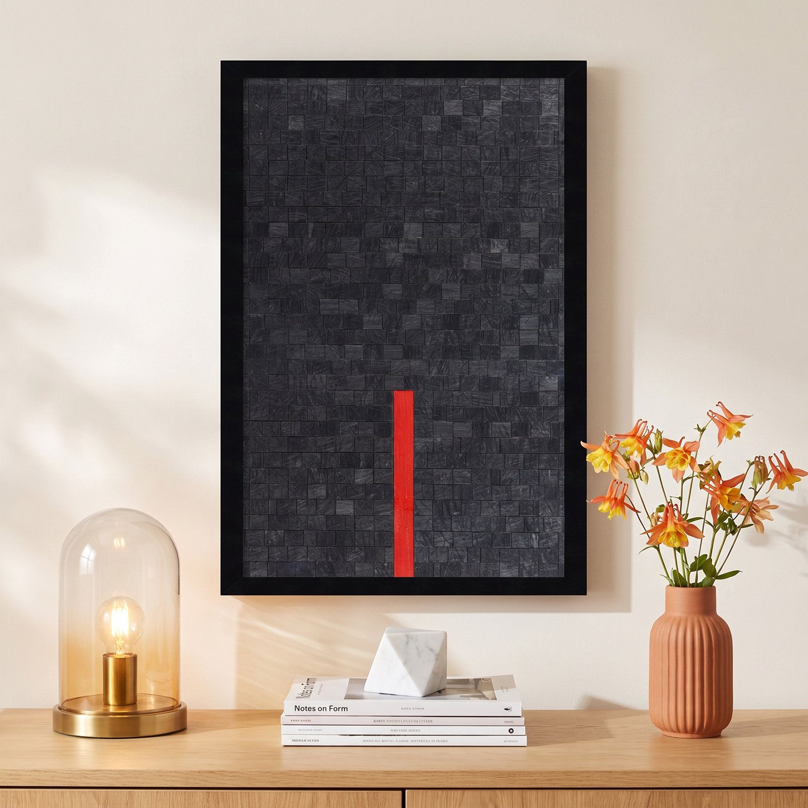 Close by Alex Dunn, 25" H x 13" W, Black