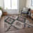 Machine Washable Indoor/Outdoor Xhevrie Taupe Rug-1113574957