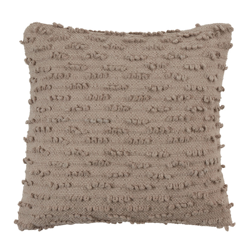 Coussin décoratif en coton, Gris