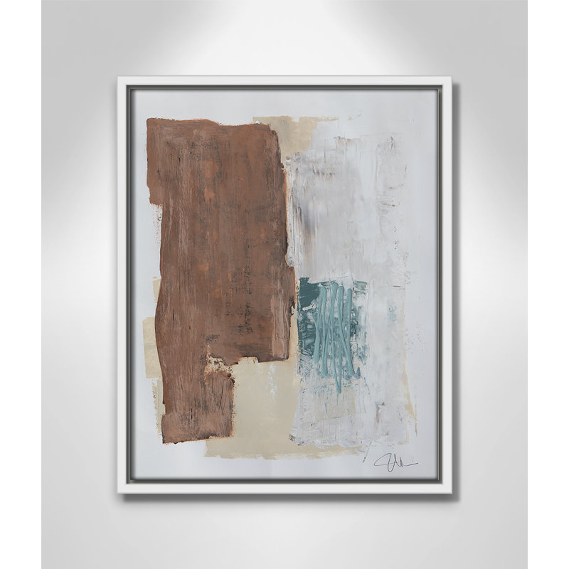 Together We Work " Together We Work I " by Filippo Ioco, 15.5'' H x 12.5'' W x 2'' D, White Framed