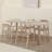 Gray Rectangular Solid Wood Dining Table-270338105