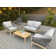 Bowery Rectangular Powder Coated Aluminum Outdoor Dining Table