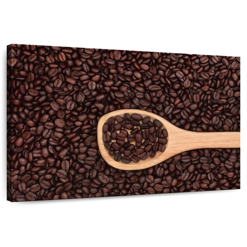 Grains de café Yarlin sur cuillère, H 34 po x l 51 po