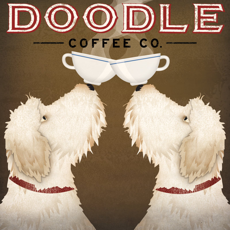 Doodle Coffee Double V, H 20 po x l 20 po