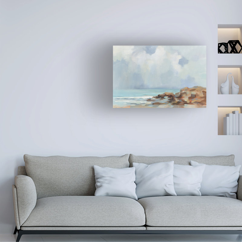 Art mural sur toile «Bachelor Silvia Vassileva Morning at Stone Beach», H 16 po x l 24 po