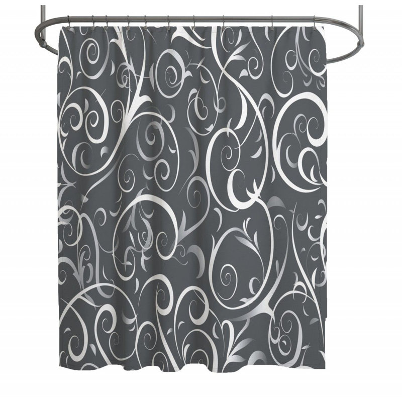 Swirls Shower Curtain -  Decoration Bathroom Decor-13166, 93" H x 70" W