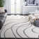 Ashal Abstract Cream/Gray Area Rug