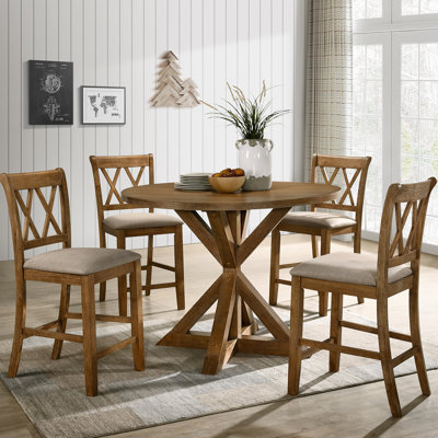 Casarah 4 - Person Pedestal Dining Set