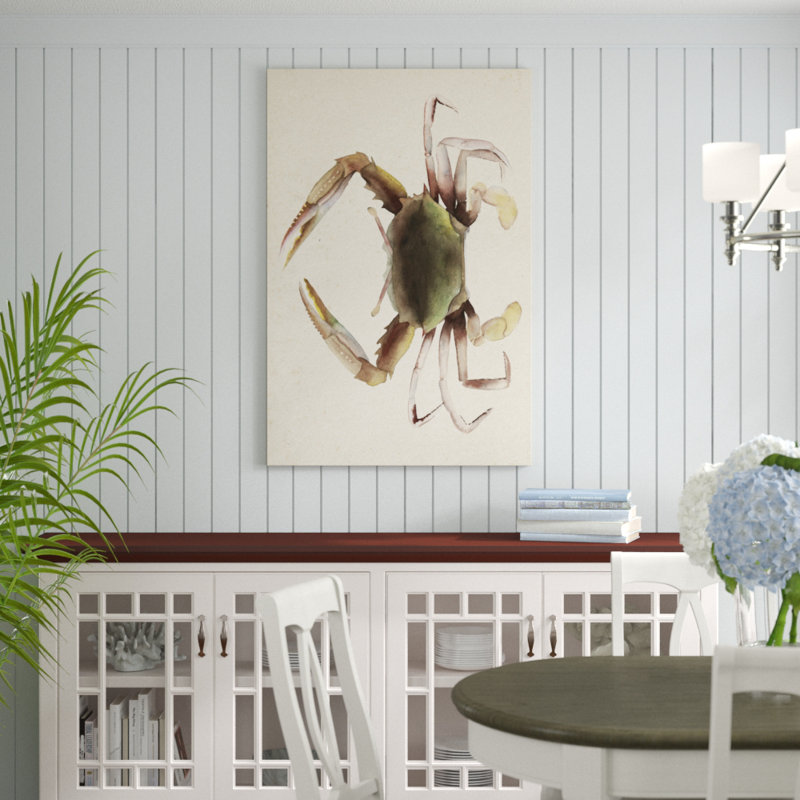 Sea Dweller IV by Grace Popp - Wrapped Canvas Painting Print, 122cm H x 81cm W, Black Floater Framed