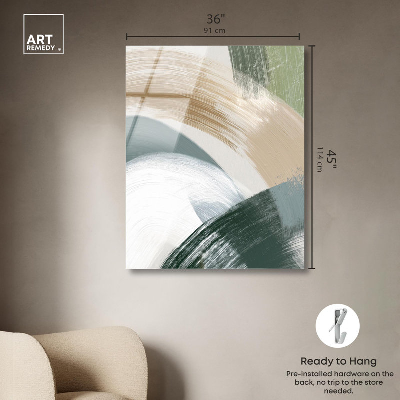 Impression sur toile «Gentle Swell III» par Art Remedy, H 45 po x l 36 po