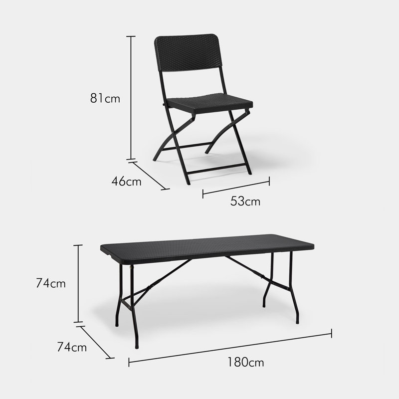 Starr Round 5- Piece 4- Person 90cm L Table Set