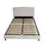 Lit tapissier avec 2 tables de chevet-146514352