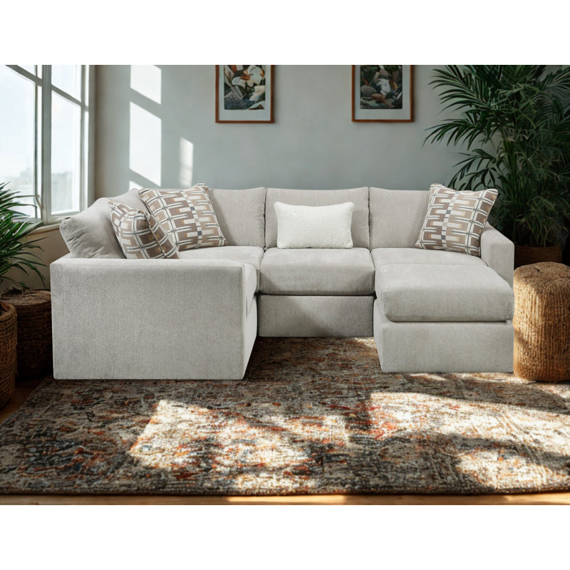 Canapé modulaire 4 pièces avec repose-pieds Nolte