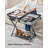 Luggage Rack, Foldable, Steel, PA Plastic, Oxford Fabric