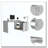 White 1-Drawer 2-Shelf L-Shaped Office Desk-1457162805