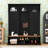 Hall Tree with Bench, Hooks, Cabinets and Shelves-129945980