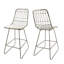 Tabouret de bar géométrique moderne avec coussin 26,25 po Nico-1525767508