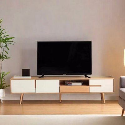 Colour contrast design sense TV cabinet