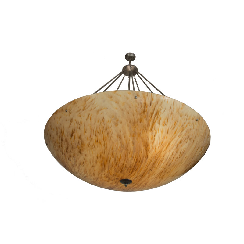 Madison 60" Nickel Glass LED Indoor/Outdoor Pendant