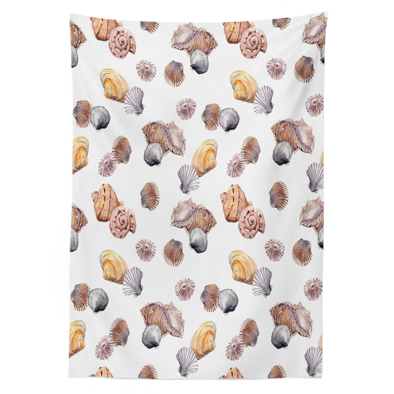 Seashells Tablecloth, 90" L x 60" W
