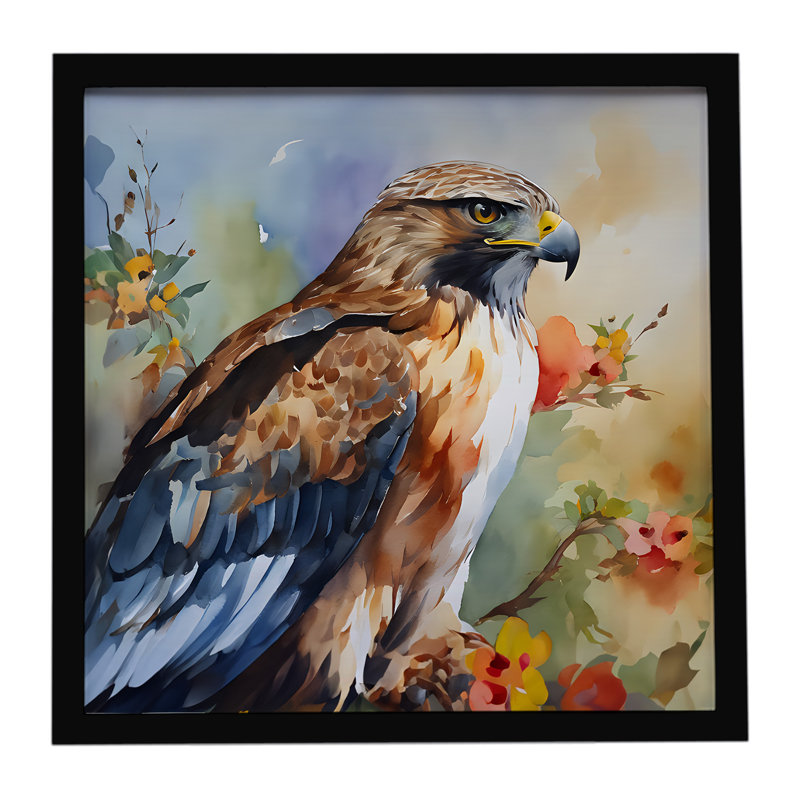 Hawk Framed Metal Print