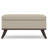 Owen 36"W Upholstered Fabric Mid-Century Modern Square Lift-Top Ottoman with Tufted Detail-91287342