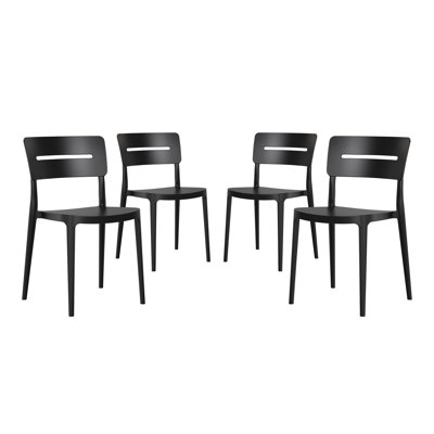 Outdoor Stacking Dining Side Chair (Set Of 4)