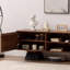 Simple design solid wood TV cabinet-106905312