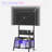 Milburn Rolling TV Stand Mobile TV Mount for 32-55 Inch with Power Outlet and Storage
