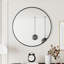 Miroir à cadre en métal noir de 28 pouces pour la salle de bain, la chambre à coucher et la chambre à coucher à cadre mural de 28 po, le salon-1909026976-2131975567