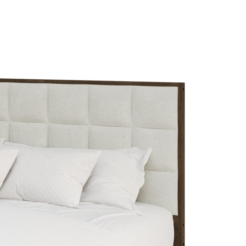 Tashanique Upholstered Platform Bed, Queen, Walnut