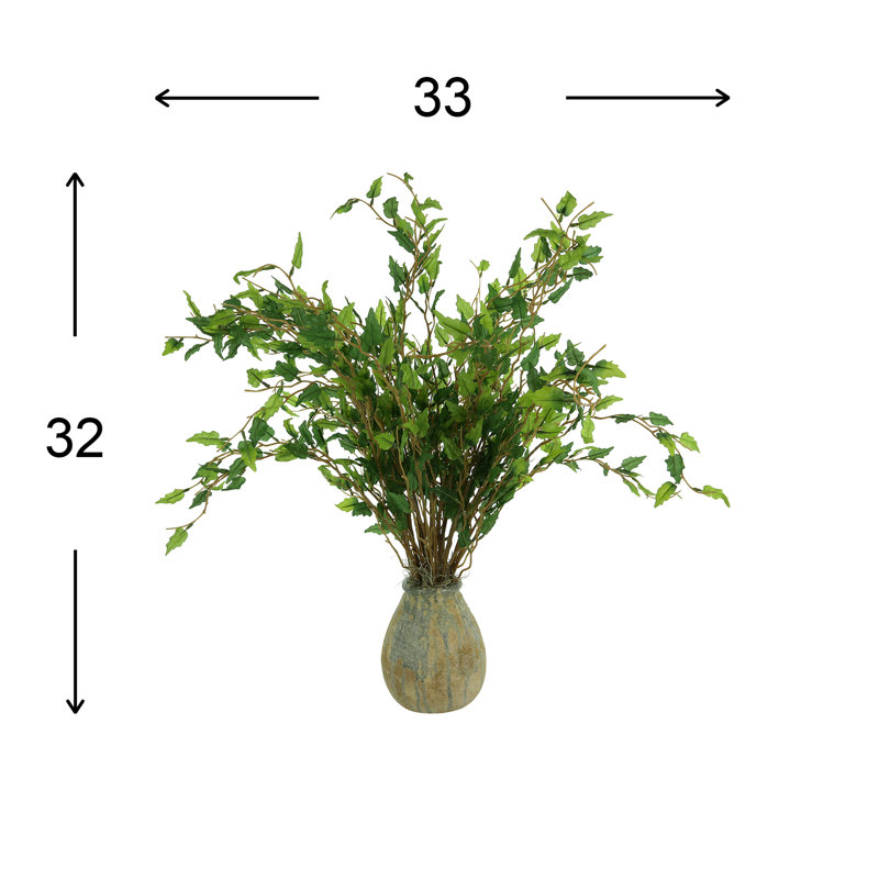 Smilax Arranged in a Ceramic Vase